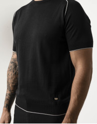 Castello d'Oro Black T-shirt 100% Cotton thumbnail 2